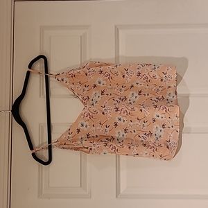 Pink floral tank
